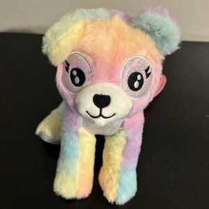 Rainbow Dog Plush Purse - Cute Crossbody Bag for Girls Ages 4-12.